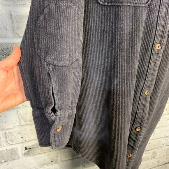 Anthropologie Pilcro Duster Jacket Oversized Long Button Up Gray Shacket - Picture 6 of 13